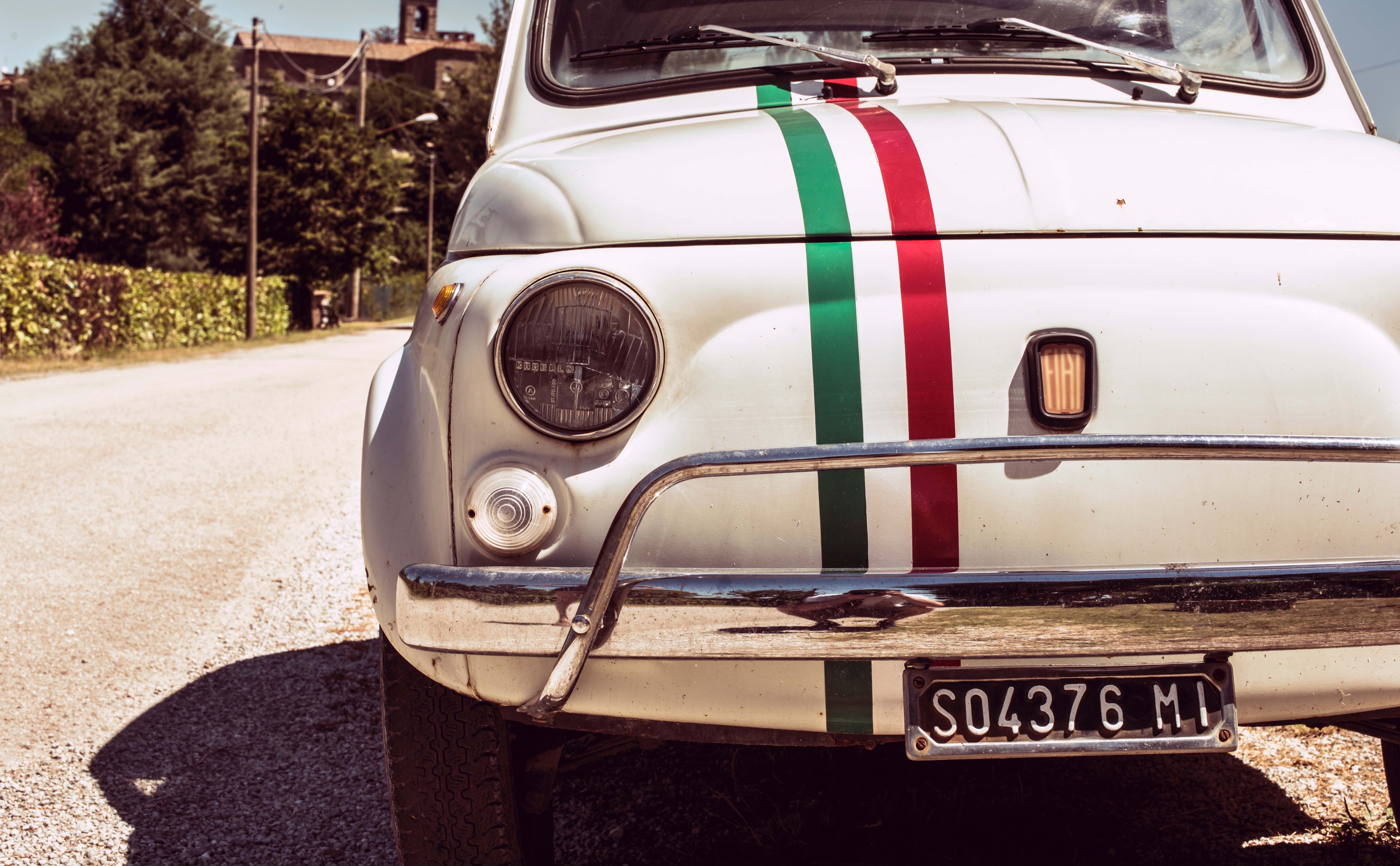 Family car with italian colors
