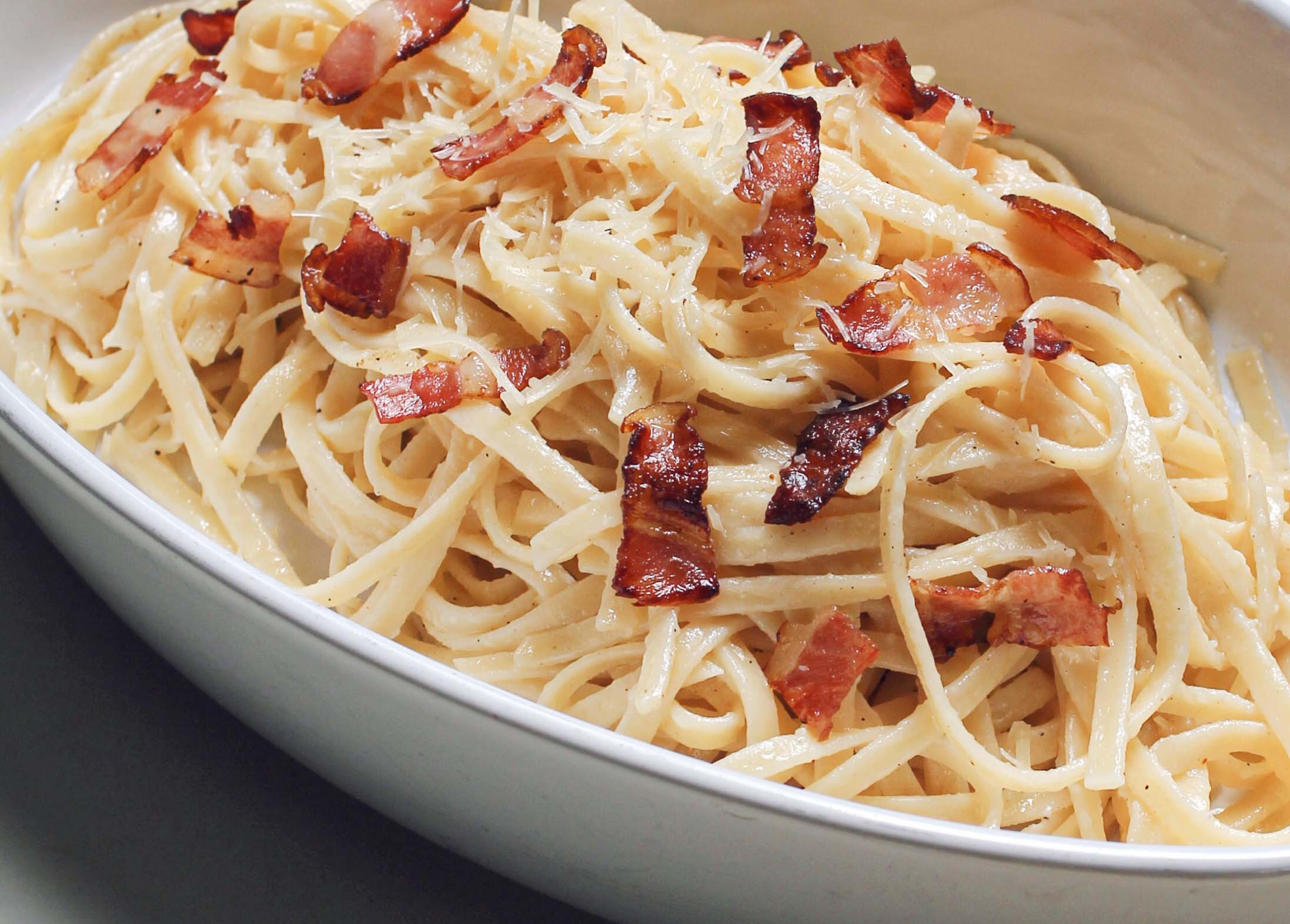 Chicken and pasta in a red sauce
