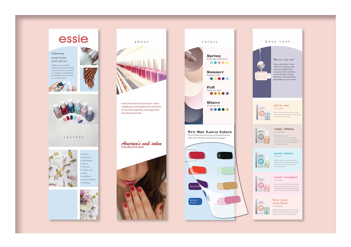 essie booklet interior pages