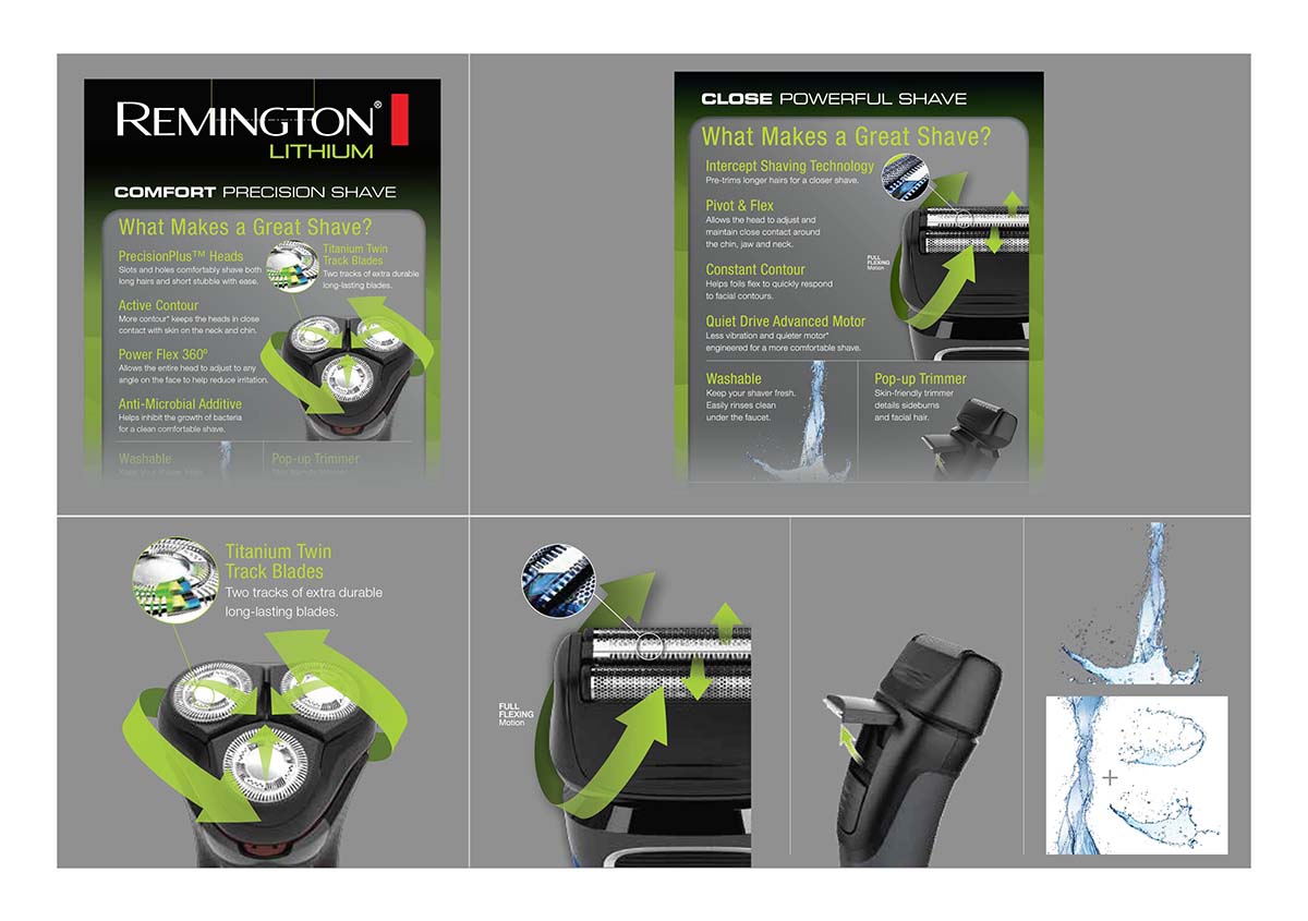 Men's Remington renders and arrows