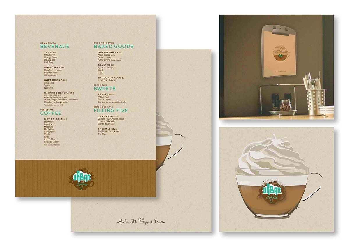 urban coffee menu