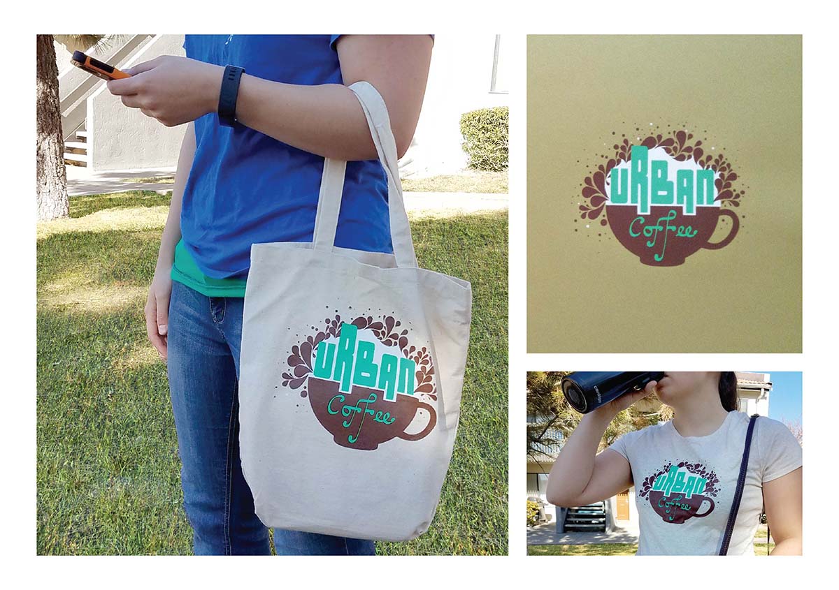 urban coffee screenprint examples