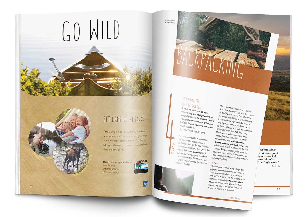 WI DNR magazine advertisement